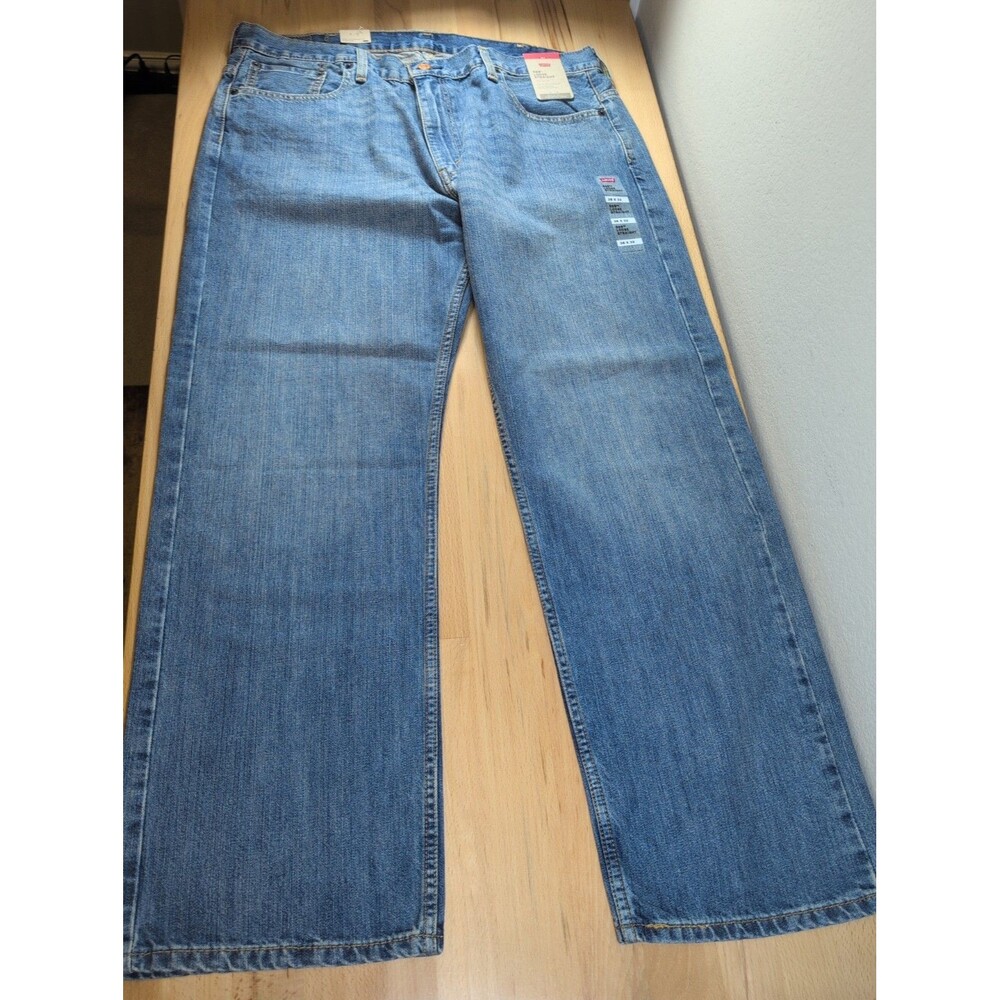 Levi’s 569 Loose Straight Jeans Mens 38x32 NWT Medium Wash Blue Denim NEW